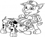 Marshall And Rocky Of Paw Patrol