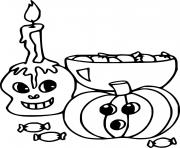 Jack O Lantern and a Candle