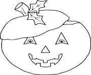 Jack O Lantern with Leaves