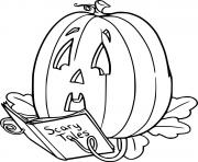 Jack O Lantern Reading Scary Tales