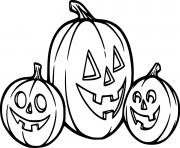 Three Happy Jack O Lanterns