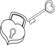 Heart Shaped Lock and Key