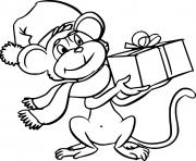 Monkey Holds a Present