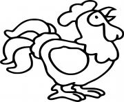 Cartoon Funny Rooster