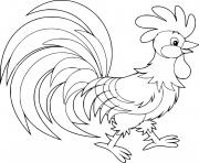 Cute Walking Rooster