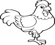 Cute Cartoon Rooster